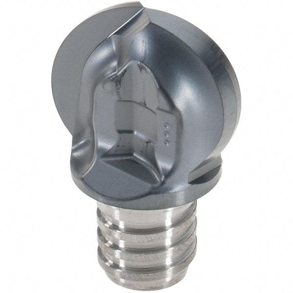 Iscar - MM HBR Grade IC908 Carbide Ball Nose Milling Tip Insert - TiAlN Finish, 2 Flutes, 3/4" Cutting Diam, 0.71" Extension - Industrial Tool & Supply