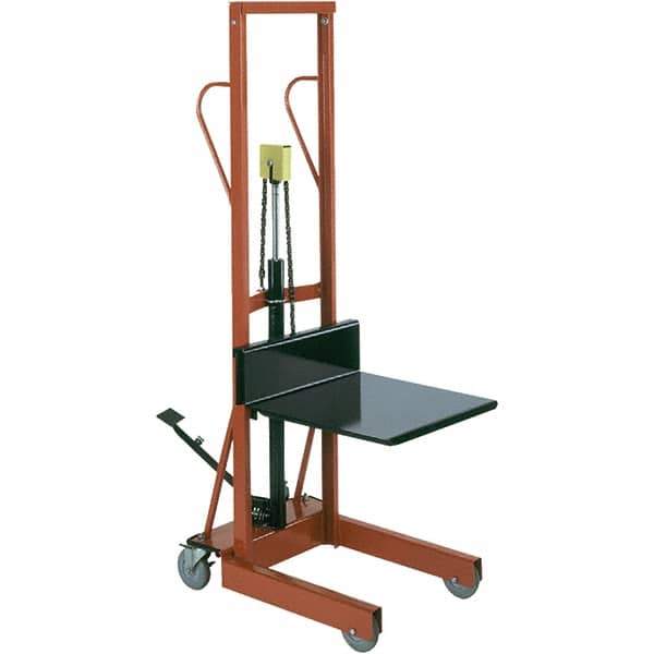 Wesco Industrial Products - 500 Lb Capacity, 54" Lift Height, Steel Stacker Manually Operated Lift - Industrial Tool & Supply
