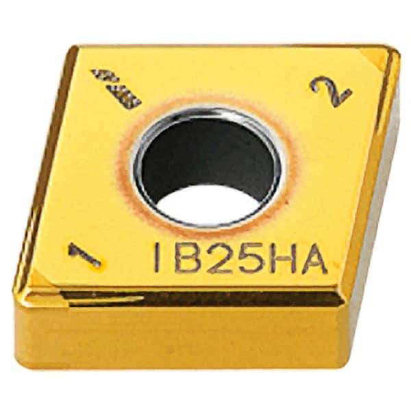 Iscar - CNGG432 M4HF Grade IB25HA PCBN Turning Insert - AlTiN Finish, 80° Diamond, 1/2" Inscr Circle, 3/16" Thick, 1/32" Corner Radius - Industrial Tool & Supply