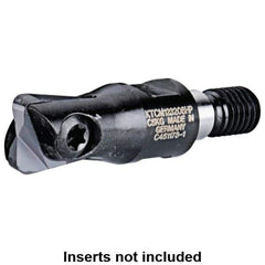 Kennametal - 12mm Cut Diam, 3mm Max Depth of Cut, 30mm OAL, Indexable Ball Nose End Mill - 30mm Head Length, M08 Modular Connection, KDMT Toolholder, KDM 12.. Insert - Industrial Tool & Supply