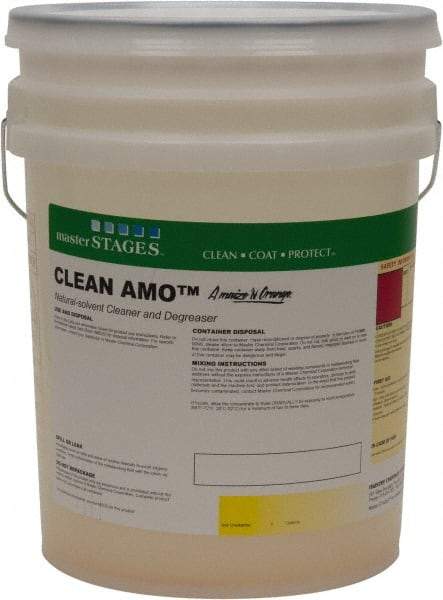 Master Fluid Solutions - 5 Gal Bucket Cleaner/Degreaser - Liquid, Natural Solvent Extracted from Corn & Oranges, Low Odor - Industrial Tool & Supply