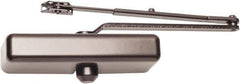Falcon - Multi Size, Push & Pull Side Mount, Light Medium Duty Multi Size Door Closer Power Operated Damper - Nonhanded, Dark Bronze Finish - Industrial Tool & Supply