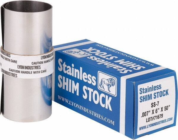 Made in USA - Metal Shim Stock   Type: Shim Stock Roll    Material: Stainless Steel - Industrial Tool & Supply