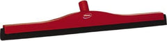 Vikan - 24" Foam Rubber Blade Bench Squeegee - Double Edge, Red, Plastic Holder - Industrial Tool & Supply