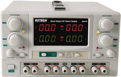 Extech - 150 Watt, 0 to 5 Amp, 0 to 30 VDC Output, Benchtop Power Supply - 2 Outputs, 10.2 Inch Wide x 14-1/2 Inch Deep x 6.3 Inch High - Industrial Tool & Supply