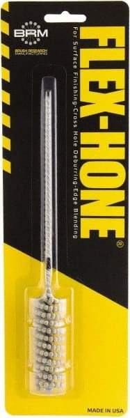 Brush Research Mfg. - 0.709" to 3/4" Bore Diam, 60 Grit, Boron Carbide Flexible Hone - Coarse, 8" OAL - Industrial Tool & Supply