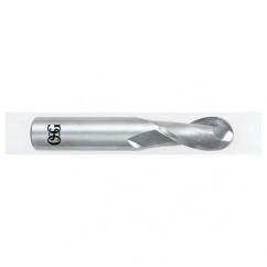 7mm Dia. - 64mm OAL - Carbide - Ball End HP End Mill-2 FL - Industrial Tool & Supply