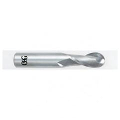 21/64" Dia. - 2-1/2" OAL - Carbide - Ball End HP End Mill-2 FL - Industrial Tool & Supply