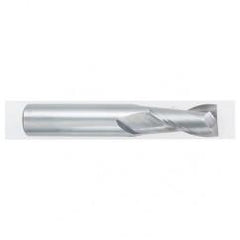 15/32 Dia. x 3 Overall Length 2-Flute Square End Solid Carbide SE End Mill-Round Shank-Center Cutting-Uncoated - Industrial Tool & Supply