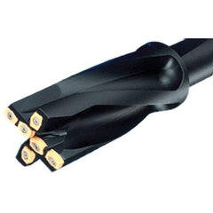 Iscar - 2" Cut Diam, 1-1/4" Shank Diam, 8.59" OAL, Indexable Square Shoulder End Mill - PLHT 1305-PDX Inserts, Weldon Shank, Through Coolant, Series IscarPlunger - Industrial Tool & Supply