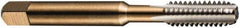 DORMER - M14x1.00 Metric Fine 6H 4 Flute Bright Finish High Speed Steel Straight Flute Machine Tap - Taper, Right Hand Thread, 95mm OAL, 24mm Thread Length, Oversize - Exact Industrial Supply