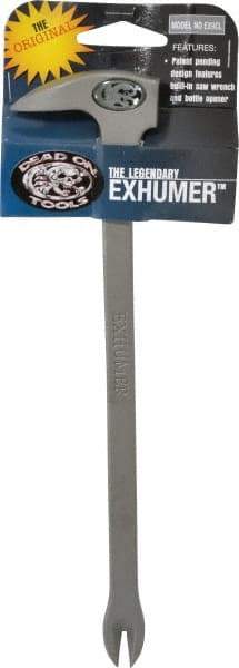 Dead On - 10-5/8" OAL Nail Puller - S-5 Grade Steel Invest Cast - Industrial Tool & Supply
