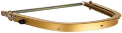 BULLARD - Aluminum Face Shield Frame - Gold, Chemical Handling & High Heat Applications, Compatible with Hard Hats - Industrial Tool & Supply