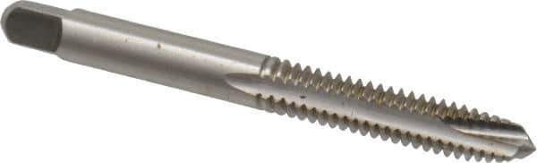 Kennametal - 1/4-20 UNC, 3 Flute, Bright Finish, High Speed Steel Spiral Point Tap - Plug Chamfer, Right Hand Thread, 2-1/2" OAL, 1" Thread Length, 0.255" Shank Diam, 3B Class of Fit, Series 5301 - Exact Industrial Supply