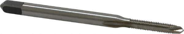 Kennametal - M2.5x0.45 Metric Coarse, 2 Flute, Bright Finish, High Speed Steel Spiral Point Tap - Plug Chamfer, Right Hand Thread, 1.81" OAL, 1/2" Thread Length, 0.141" Shank Diam, 6H Class of Fit, Series 5351 - Exact Industrial Supply