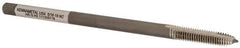 Kennametal - 5/16-18 UNC 2 Flute H3 Bright Finish High Speed Steel Spiral Point Extension Tap - Plug Chamfer, 6" OAL, 2B/3B Class of Fit - Exact Industrial Supply