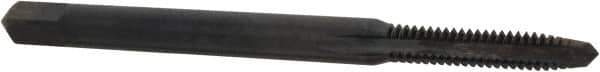 Kennametal - #4-40 UNC 2B/3B 3 Flute Oxide Finish High Speed Steel Straight Flute Standard Hand Tap - Plug, Right Hand Thread, 1-7/8" OAL, 9/16" Thread Length, H2 Limit, Oversize - Exact Industrial Supply