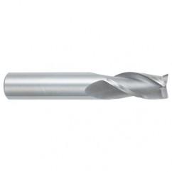 16mm Dia. x 89mm Overall Length 3-Flute Square End Solid Carbide SE End Mill-Round Shank-Center Cutting-Uncoated - Industrial Tool & Supply