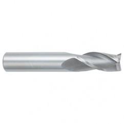 7/8 Dia. x 4 Overall Length 3-Flute Square End Solid Carbide SE End Mill-Round Shank-Center Cutting-TiALN - Industrial Tool & Supply