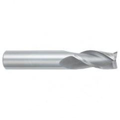 25mm Dia. x 102mm Overall Length 3-Flute Square End Solid Carbide SE End Mill-Round Shank-Center Cutting-TiALN - Industrial Tool & Supply