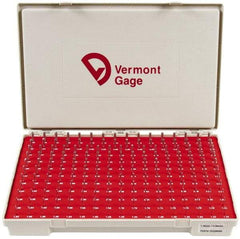 Vermont Gage - 185 Piece, 1.3-4.98 mm Diameter Plug and Pin Gage Set - Minus 0.01 mm Tolerance, Class ZZ - Industrial Tool & Supply