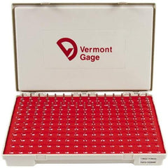 Vermont Gage - 185 Piece, 1.31-4.99 mm Diameter Plug and Pin Gage Set - Minus 0.01 mm Tolerance, Class ZZ - Industrial Tool & Supply
