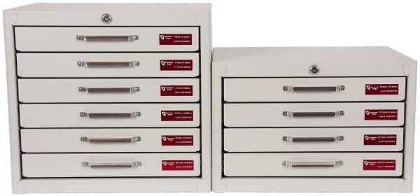 Vermont Gage - 1265 Piece, 0.21-25.49 mm Diameter Plug and Pin Gage Set - Minus 0.01 mm Tolerance, Class ZZ - Industrial Tool & Supply