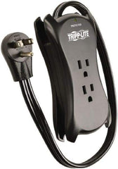 Tripp-Lite - 3 Outlets, 120 VAC15 Amps, 1.5' Cord, Power Outlet Strip - Floor, Keyhole Mount, 5-15 NEMA Configuration, 1.4" Strip - Industrial Tool & Supply