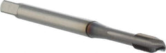 OSG - M4x0.50 Metric Fine, 3 Flute, TiCN Finish, Powdered Metal Spiral Point Tap - Plug Chamfer, Right Hand Thread, 63mm OAL, 8.2mm Thread Length, 0.168" Shank Diam, 6H Class of Fit, Series 16510 - Exact Industrial Supply