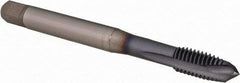 OSG - M10x1.50 Metric Coarse, 3 Flute, TiCN Finish, Powdered Metal Spiral Point Tap - Plug Chamfer, Right Hand Thread, 100mm OAL, 18mm Thread Length, 0.381" Shank Diam, 6H Class of Fit, Series 16510 - Exact Industrial Supply