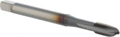 OSG - #8-32 UNC, 3 Flute, TiCN Finish, Powdered Metal Spiral Point Tap - Plug Chamfer, Right Hand Thread, 63mm OAL, 9.5mm Thread Length, 0.168" Shank Diam, 2B Class of Fit, Series 16515 - Exact Industrial Supply