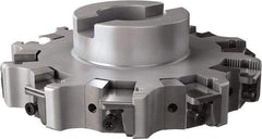 Seco - Shell Mount Connection, 0.63" Cutting Width, 1.579" Depth of Cut, 6" Cutter Diam, 1-1/2" Hole Diam, 10 Tooth Indexable Slotting Cutter - R335.25 Toolholder, XNHQ, LNHQ Insert, Right Hand Cutting Direction - Industrial Tool & Supply