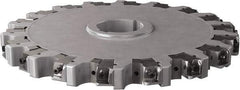 Seco - Arbor Hole Connection, 0.63" Cutting Width, 4.461" Depth of Cut, 315mm Cutter Diam, 2.3622" Hole Diam, 18 Tooth Indexable Slotting Cutter - 335.25 Toolholder, XNHQ, LNHQ Insert, Right Hand Cutting Direction - Industrial Tool & Supply