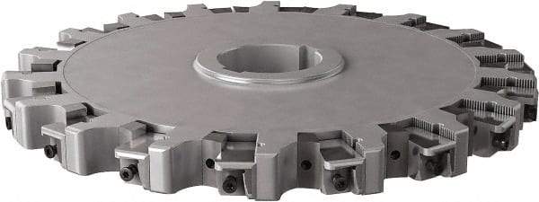 Seco - Arbor Hole Connection, 0.63" Cutting Width, 4.461" Depth of Cut, 315mm Cutter Diam, 2.3622" Hole Diam, 18 Tooth Indexable Slotting Cutter - 335.25 Toolholder, XNHQ, LNHQ Insert, Right Hand Cutting Direction - Industrial Tool & Supply