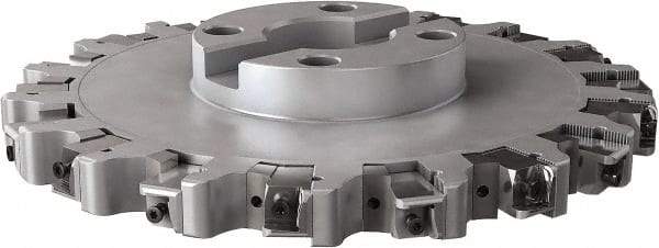 Seco - Shell Mount Connection, 1.26" Cutting Width, 3.402" Depth of Cut, 12" Cutter Diam, 2-1/2" Hole Diam, 9 Tooth Indexable Slotting Cutter - R335.25 Toolholder, XNHQ, LNHQ Insert, Right Hand Cutting Direction - Industrial Tool & Supply