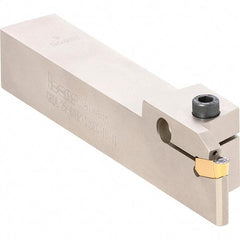 Iscar - GHD, External, Left Hand, 0.4" Max Depth of Cut, 0.157 to 0.197" Groove Width, Indexable Grooving Tool Holder - GI.., TIP Insert Compatibility, 1" Shank Height, 1" Shank Width, 6" OAL, Through Coolant - Industrial Tool & Supply