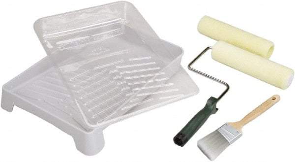 Ability One - Trim Paint Roller Kit - Includes Paint Tray, Roller Cover & Frame - Industrial Tool & Supply
