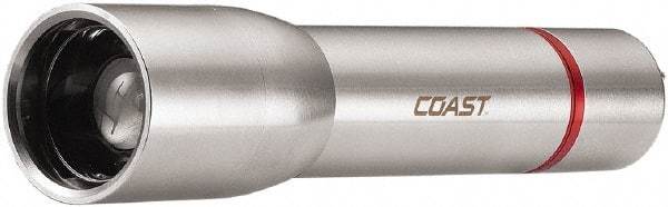 Coast Cutlery - White LED Bulb, 725 Lumens, Industrial/Tactical Flashlight - Silver Stainless Steel Body, 3 AAA Batteries Included - Industrial Tool & Supply