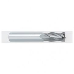 27/64 Dia. x 2-3/4 Overall Length 4-Flute Square End Solid Carbide SE End Mill-Round Shank-Center Cutting-Uncoated - Industrial Tool & Supply
