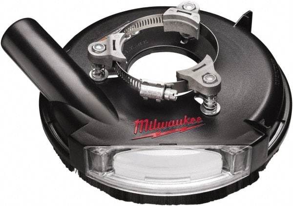 Milwaukee Tool - 7" Diam Grinder Dust Shroud - For Use with Sanders/Grinders - Industrial Tool & Supply