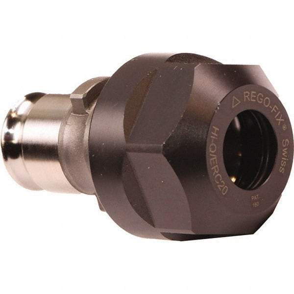 Emuge - 0.141" Tap Shank Diam, #0 Tapping Adapter - 0.1969" Projection, 0.9055" Tap Depth, 0.5118" Shank OD, Through Coolant, Series EM00-Z/ER - Exact Industrial Supply