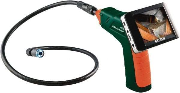 Extech - Video Borescope - 17 mm Probe Diameter, 3.5 Inch LCD Display, 320 x 240 Resolution - Industrial Tool & Supply