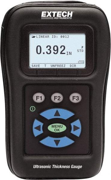 Extech - 0.02" to 20" Measurement, 0.001" Resolution Electronic Thickness Gage - Industrial Tool & Supply