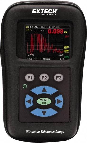 Extech - 0.02" to 20" Measurement, 0.001" Resolution Electronic Thickness Gage - Industrial Tool & Supply