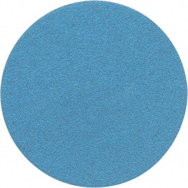Porter-Cable - 6" Diam, 100 Grit Zirconia Alumina Adhesive PSA Disc - Fine Grade, Tan, C Weighted Backing, Flexible, 13,000 Max RPM - Industrial Tool & Supply