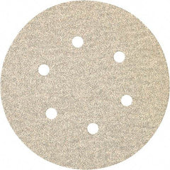 Porter-Cable - 6" Diam, 100 Grit Zirconia Alumina Adhesive PSA Disc - Fine Grade, Tan, C Weighted Backing, Flexible, 13,000 Max RPM - Industrial Tool & Supply