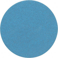 Porter-Cable - 6" Diam, 60 Grit Zirconia Alumina Adhesive PSA Disc - Medium Grade, Tan, C Weighted Backing, Flexible, 13,000 Max RPM - Industrial Tool & Supply