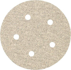 Porter-Cable - 5" Diam, 100 Grit Zirconia Alumina Adhesive PSA Disc - Fine Grade, Tan, C Weighted Backing, Flexible, 13,000 Max RPM - Industrial Tool & Supply
