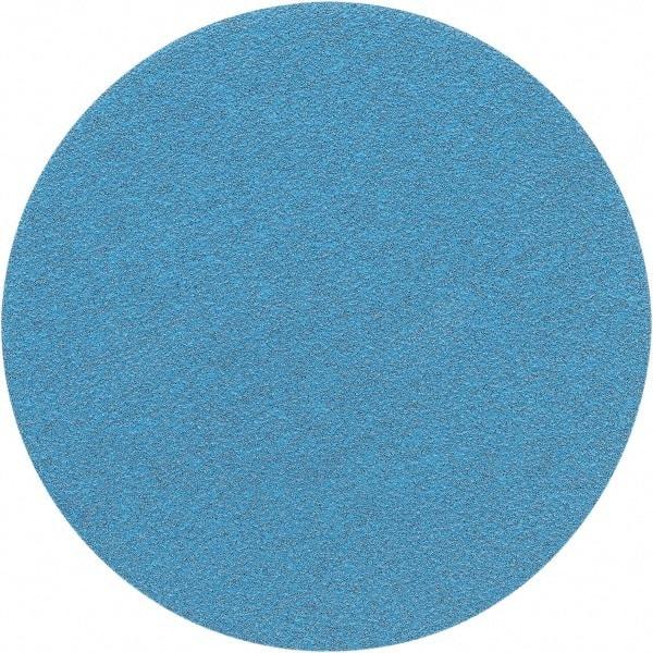 Porter-Cable - 5" Diam, 120 Grit Zirconia Alumina Adhesive PSA Disc - Fine Grade, Tan, C Weighted Backing, Flexible, 13,000 Max RPM - Industrial Tool & Supply