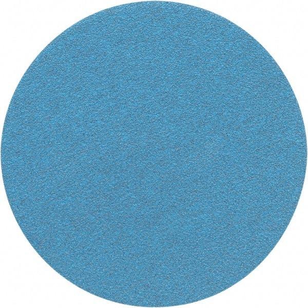 Porter-Cable - 5" Diam, 120 Grit Zirconia Alumina Adhesive PSA Disc - Fine Grade, Tan, C Weighted Backing, Flexible, 13,000 Max RPM - Industrial Tool & Supply